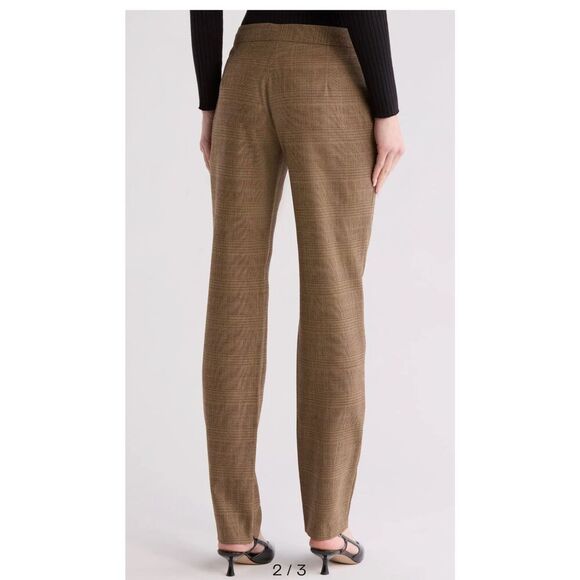 NWT Rag Bone Dress SlacksBeige Rebecca Plaid Size 6 - Picture 3 of 10